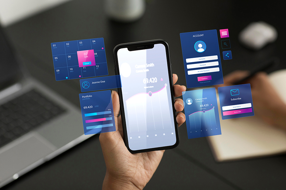 Mobile app interface design
